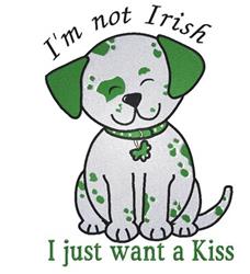detailed puppy dog machine embroidery pattern - Feeling Irish! for reusable tote bags