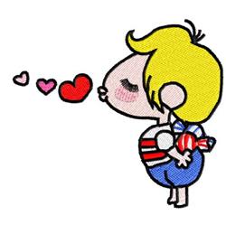heart detailed machine embroidery - Flapjack perfect for decorative pillow covers