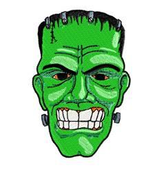 monster detailed machine embroidery - Frankenstein perfect for Themed Pillows