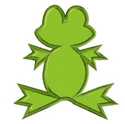 FSL frog in bright green with a smooth rounded body and playful limbs, perfect for kids' decor.