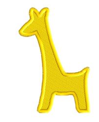 beginner-friendly silhouette machine embroidery pattern - Giraffe Silhouette for reusable tote bags
