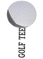 Golf Tee - 5x7 tee detailed machine embroidery design perfect for Golf Towels