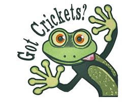 cricket detailed machine embroidery - Got Crickets perfect for cute baby onesies
