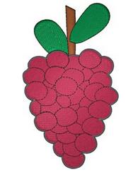 Vibrant grape cluster with playful pink grapes, bright green leaves, and a small brown vine, perfect for playful projects.