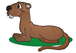 groundhog detailed machine digital embroidery - Groundhog perfect for Outdoor Gear