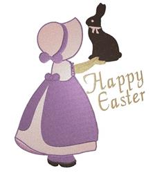 detailed easter bunny rabbit machine embroidery pattern - Happy Easter Bunny for Kids Clothing