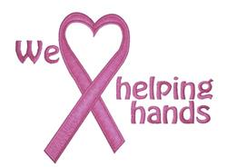 hand beginner-friendly machine embroidery - Helping Hands for Awareness Ribbons