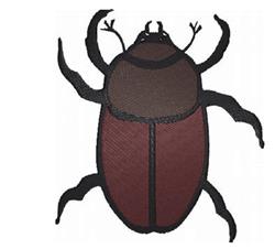 June Bug - 4x4 bug detailed machine embroidery design for decorative pillow covers