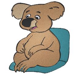 Koala - 5x7 bear detailed machine embroidery design for decorative pillow covers
