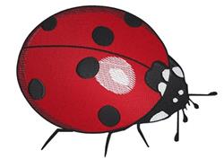 ladybug detailed machine digital embroidery - Ladybug perfect for reusable tote bags