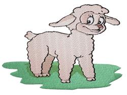detailed lamb machine embroidery pattern - Lamb perfect for decorative pillow covers