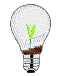Light Bulb - 4x4 leaf beginner-friendly embroidery design for Eco-Themed Workshops