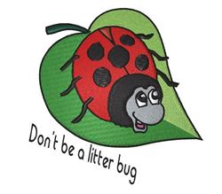 detailed leaf machine embroidery pattern - Litter Bug for decorative pillow covers