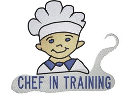 Chef In Training Embroidery Design | EmbroideryDesigns.com