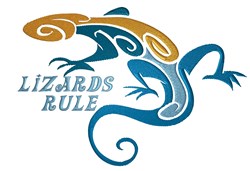Lizards Rule Embroidery Design | EmbroideryDesigns.com
