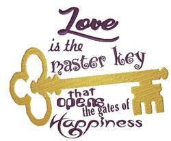 key detailed machine digital embroidery - Master Key perfect for reusable tote bags