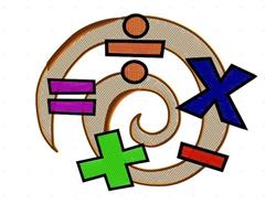 Math Signs - 4x4 sign detailed machine embroidery design for Moms T-Shirts