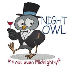owl detailed machine digital embroidery - Midnight perfect for patchwork quilt blocks