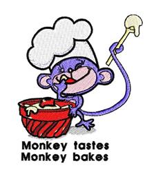 detailed taste machine embroidery pattern - Monkey Tastes for kitchen tea towels