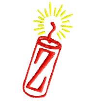 firecracker quick stitch machine embroidery - Monogram Firecracker Z for cute baby onesies