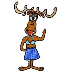 detailed reindeer machine embroidery pattern - Moosette for decorative pillow covers