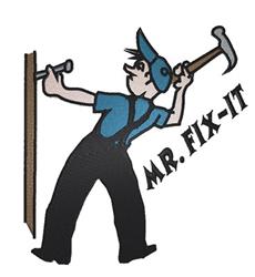 Mr Fix It - 5x7 fix detailed machine embroidery design perfect for kitchen aprons