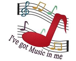 detailed note machine embroidery pattern - Music Notes perfect for Music Journals