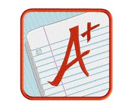 Notebook Paper - 4x4 paper detailed machine embroidery design perfect for Backpacks