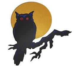 Owl - 5x7 owl detailed machine machine embroidery design perfect for Halloween Decor