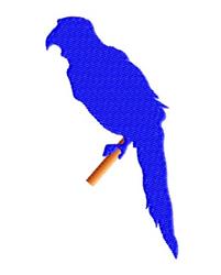 bird quick stitch machine embroidery - Parrot perfect for decorative pillow covers