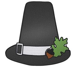 leaf detailed machine digital embroidery - Pilgrim Hat perfect for Tablecloths