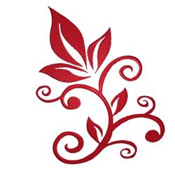 leaf beginner-friendly machine embroidery - Pretty Leaf perfect for holiday gift bags