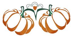 Pumpkins - 5x7 pumpkin beginner-friendly machine embroidery design for Autumn Decor