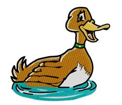 Quacking Duck - 4x4 bird detailed machine embroidery design for cute baby onesies