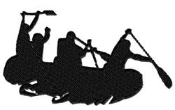 Rafting - 4x4 rafting beginner-friendly embroidery design for Team Outing Merchandise