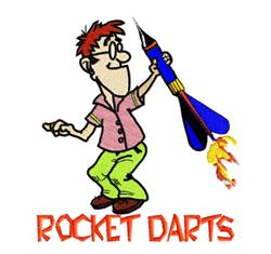 Rocket Darts - 5x7 dart detailed machine embroidery design for Kids Clothing