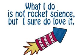 Rocket Science - 5x7 science detailed machine embroidery design for kitchen aprons
