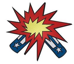 Rocket Splash - 6x10 splash detailed machine embroidery design for kitchen aprons