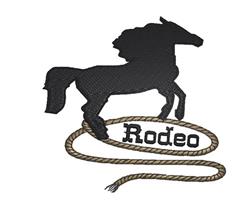 detailed rodeo machine embroidery pattern - Rodeo perfect for kitchen tea towels