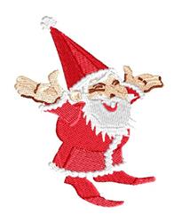 Santa - 4x4 Santa Claus detailed machine embroidery design for Christmas Stockings