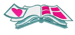 Scrapbook - 4x4 heart beginner-friendly machine embroidery design for Book Covers