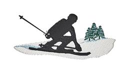 tree beginner-friendly machine embroidery - Skiing perfect for patchwork quilt blocks
