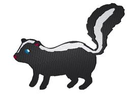 detailed cat machine digital embroidery pattern - Skunk perfect for Backpacks
