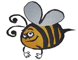bee detailed machine digital embroidery - Smiling Bee perfect for Party Supplies