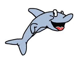 Smiling Dolphin - 5x7 dolphin beginner-friendly embroidery design for cute baby onesies