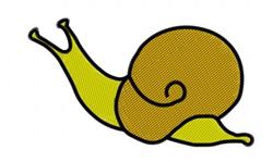 Snail - 4x4 snail beginner-friendly machine embroidery design for Garden Aprons
