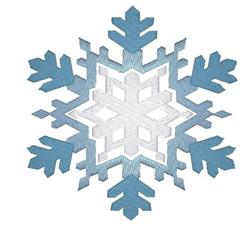 snowflake detailed machine embroidery - Snowflake perfect for Themed Table Settings