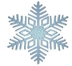 Snowflake - 4x4 snowflake beginner-friendly embroidery design for reusable tote bags