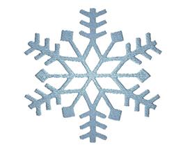 Snowflake - 4x4 snowflake detailed embroidery design for decorative pillow covers
