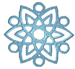 Snowflake - 4x4 snowflake beginner-friendly embroidery design for Table Linens